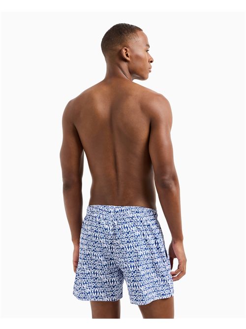 Costume shorts con logo small all over EMPORIO ARMANI | EM000583AF12343/FB164